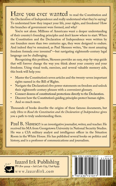 How to Read the Constitution and the Declaration of Independence back cover